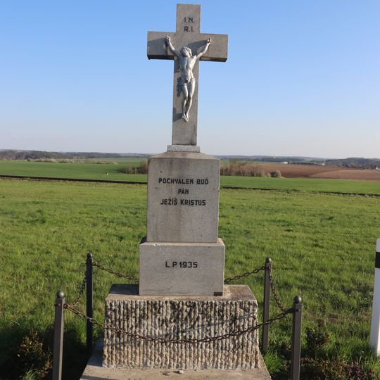 Kříž u křižovatky u Třebelovic