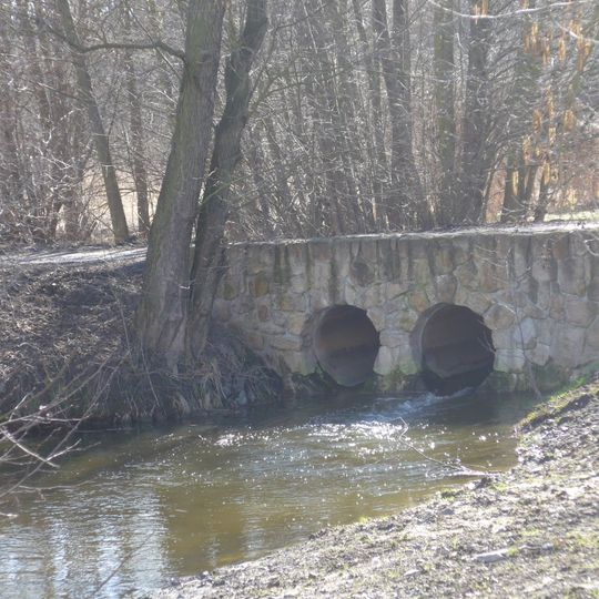Bridge of Štěpánovská street over the Vinořský potok