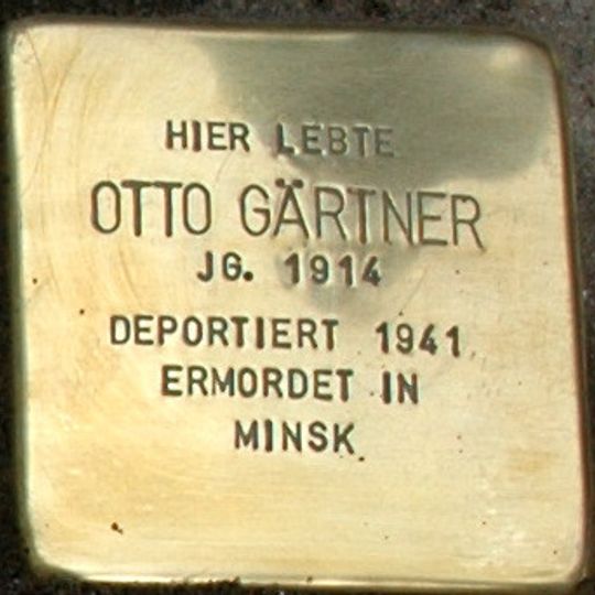 Stolperstein en memoria de Otto Gärtner