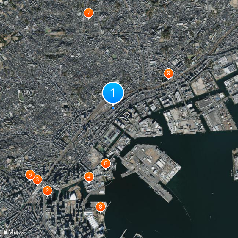 Kanagawa-Shimmachi Station Map