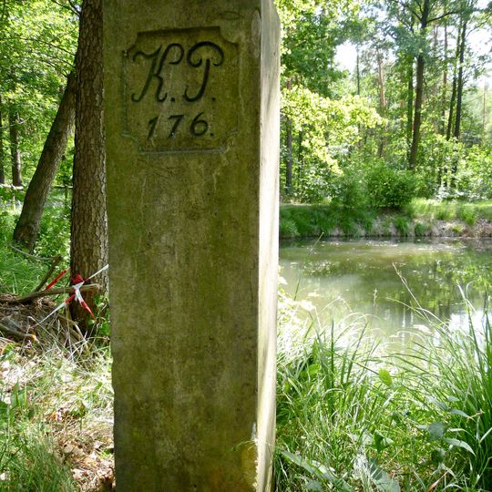 Sächsisch-Preußischer Grenzstein: Pilar Nr. 176