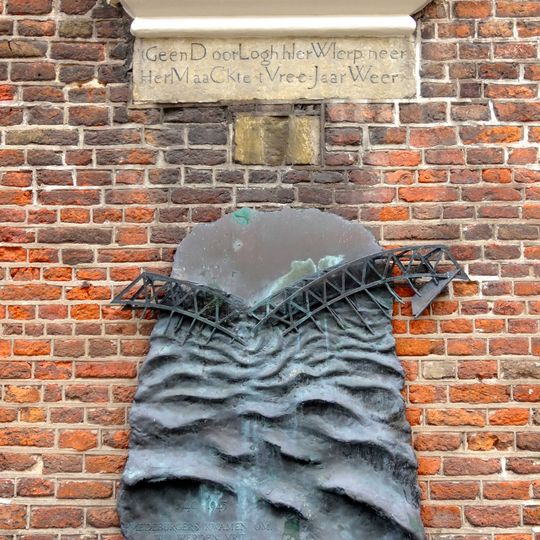 Plaquette tegen de N.H. kerk