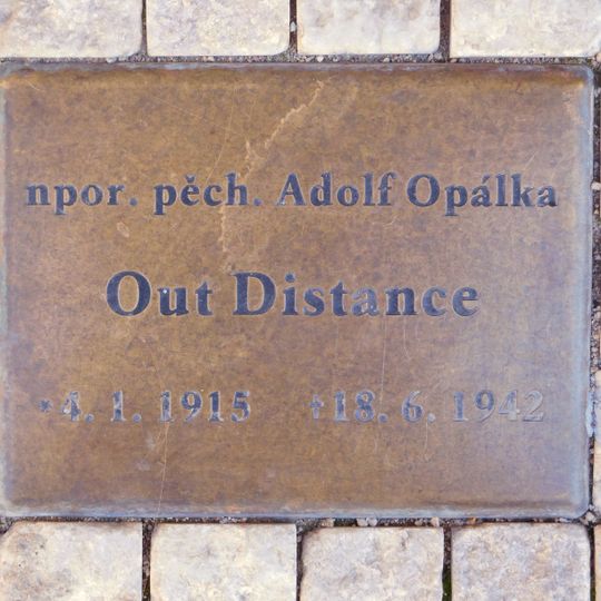Plaque to Adolf Opálka