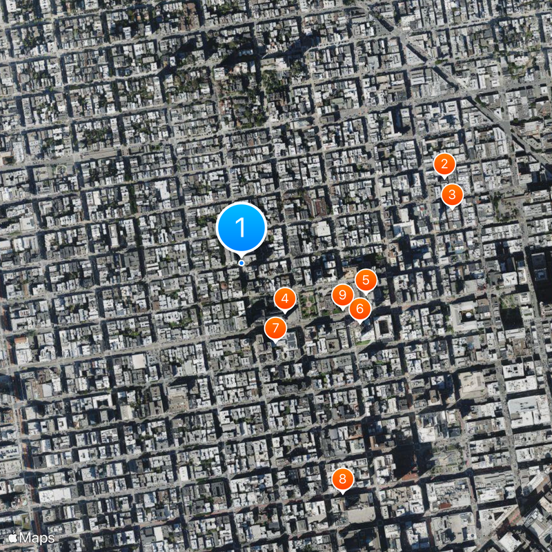 Nob Hill Map