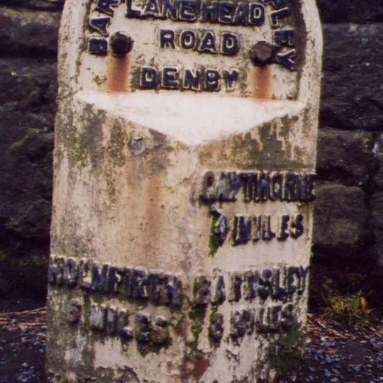 Milestone At Base Of Viaduct
