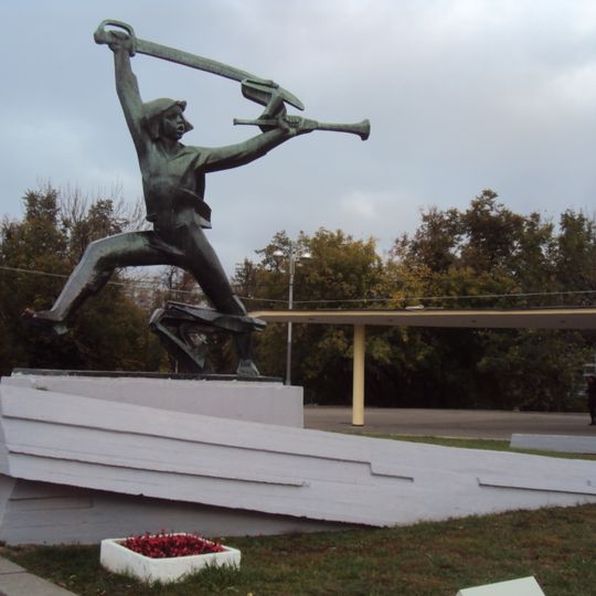 Roof at the entrance to the Palace of Pioneers