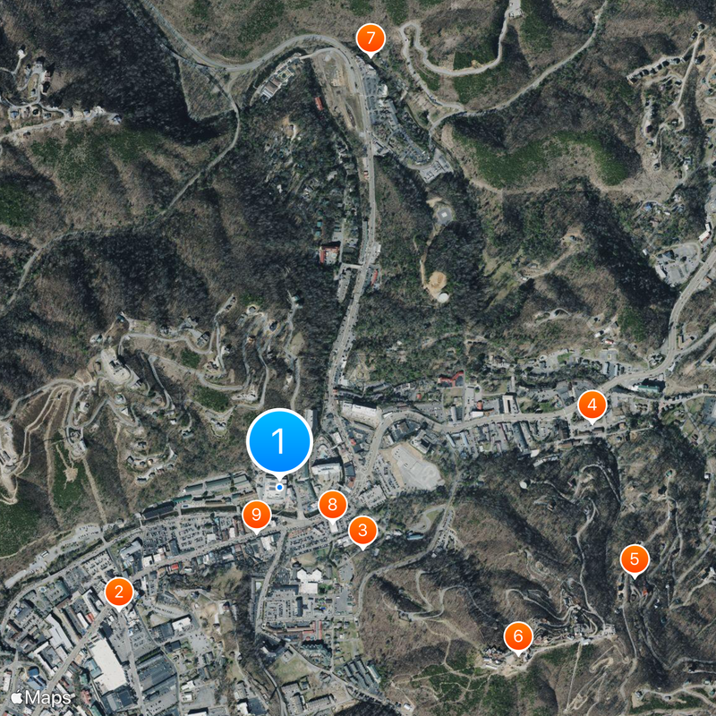 Ripley's Aquarium of the Smokies Map