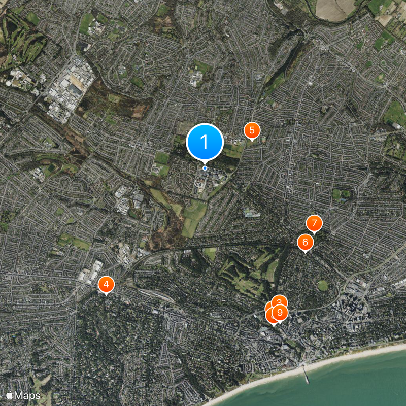 Bournemouth University Map