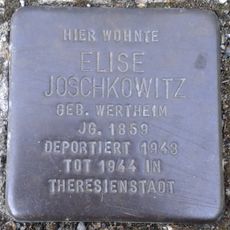 Stolperstein dedicated to Elise Joschkowitz