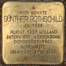 Stolperstein dedicated to Günther Rothschild