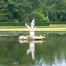 Statue of Neptune and Pedestal in Centre of Moon Pond