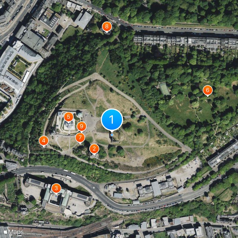 National Monument Karte