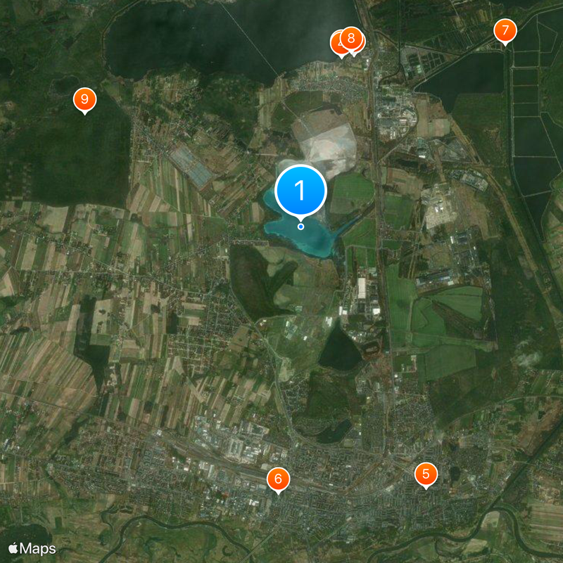 Jezioro Turkusowe Map