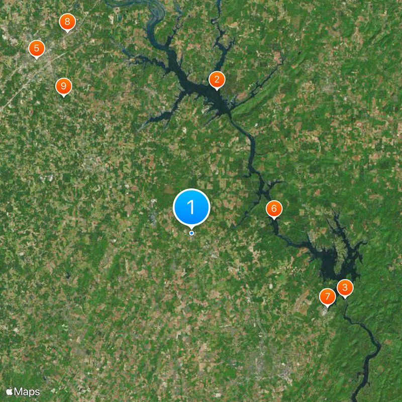 Pfeiffer University Map