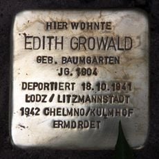Stolperstein en memoria de Edith Growald