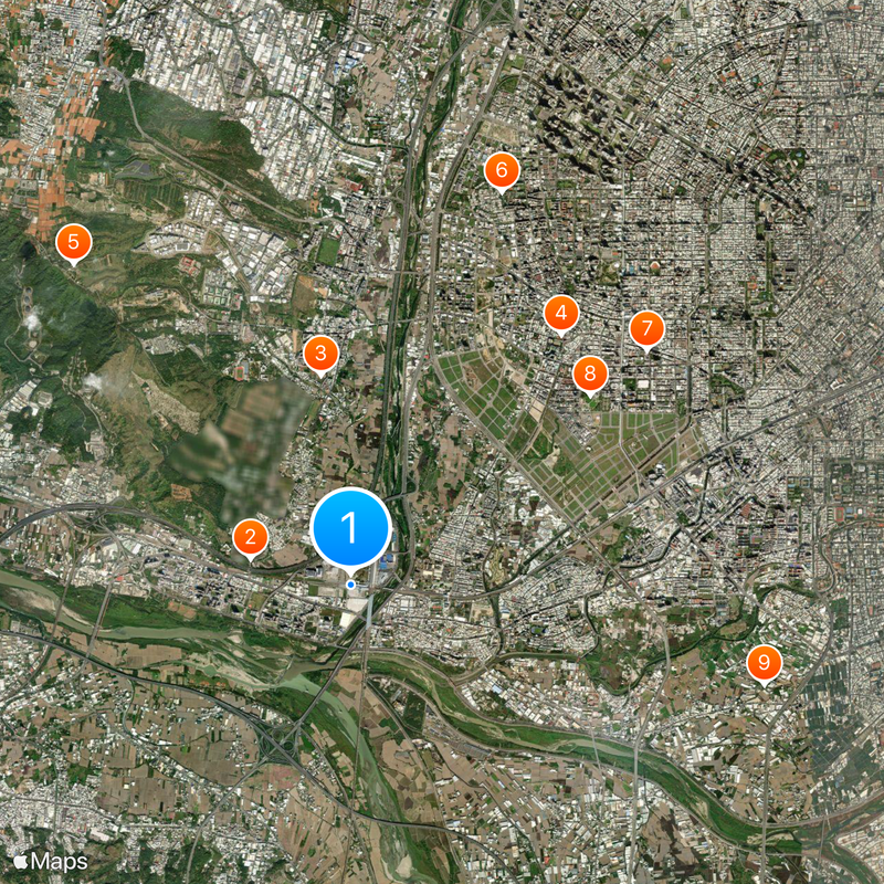 Xinwuri railway station Map