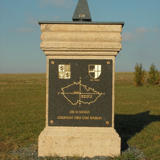 Geographic center of the Czech Republic