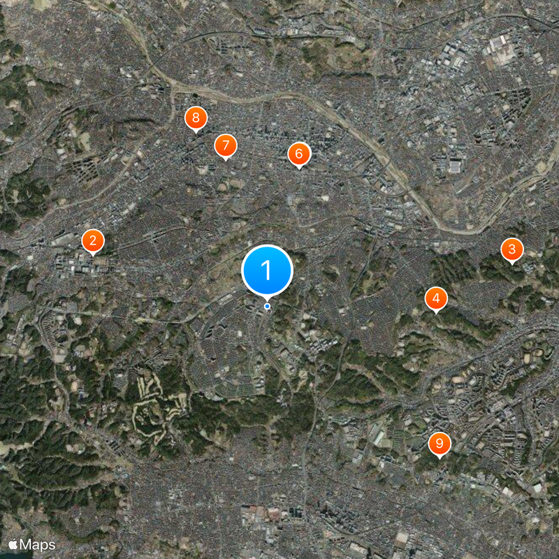 Hachiōjiminamino Station Map
