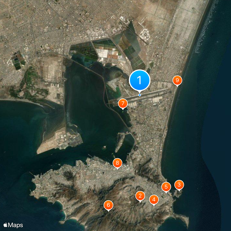 Aden International Airport Map