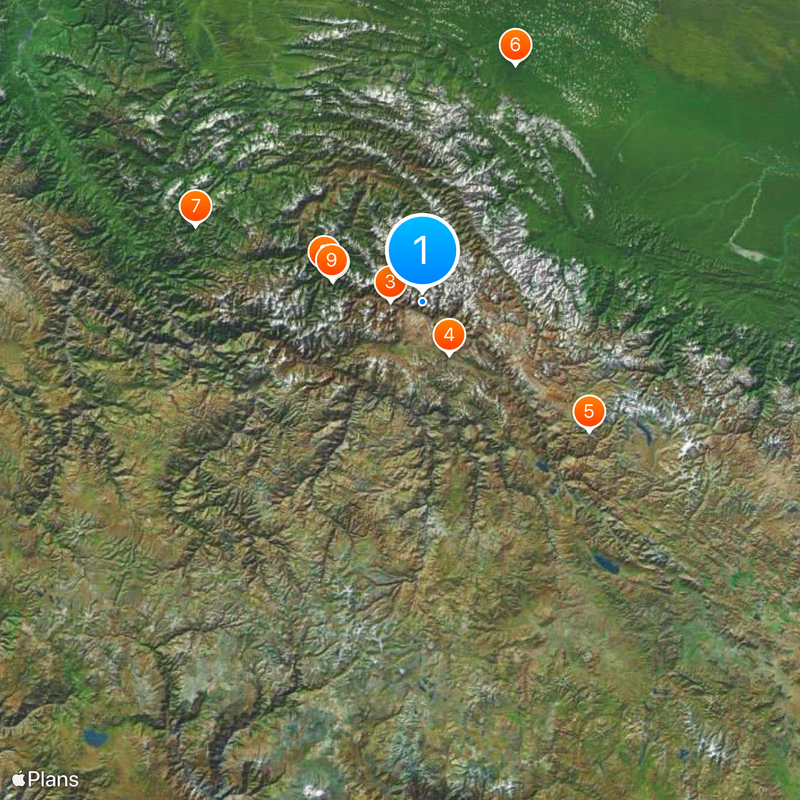 Département de Cuzco Carte