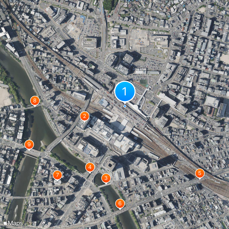 Hiroshima Station Mapa