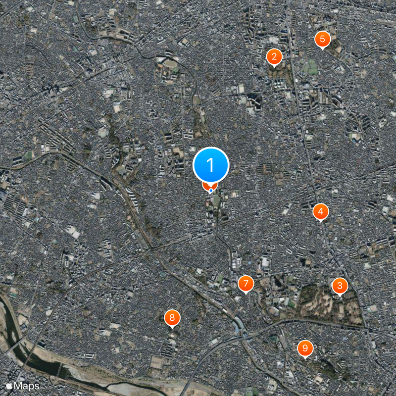 Seijo Gakuen Junior High School and High School Map