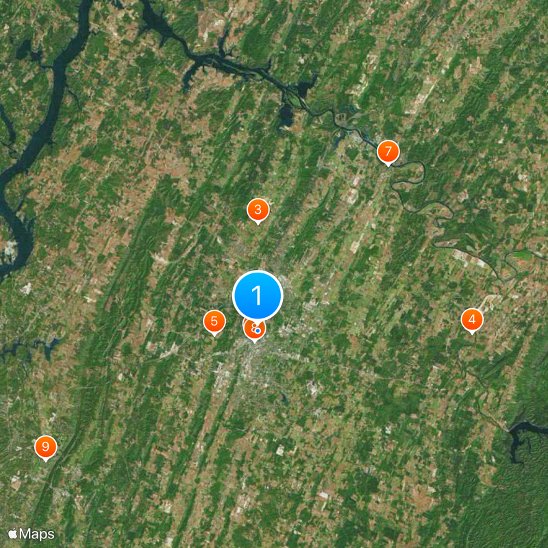 Lee University Map