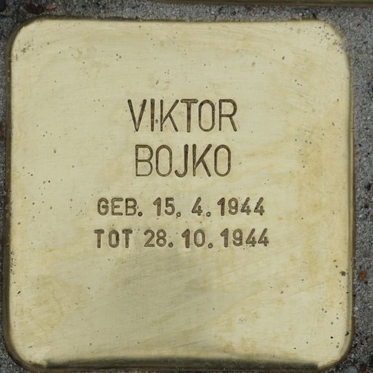 Stolperstein en memoria de Viktor Bojko