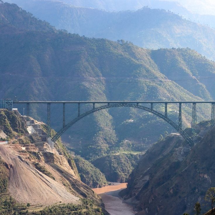 Chenab Railway Bridge – 1315 m
