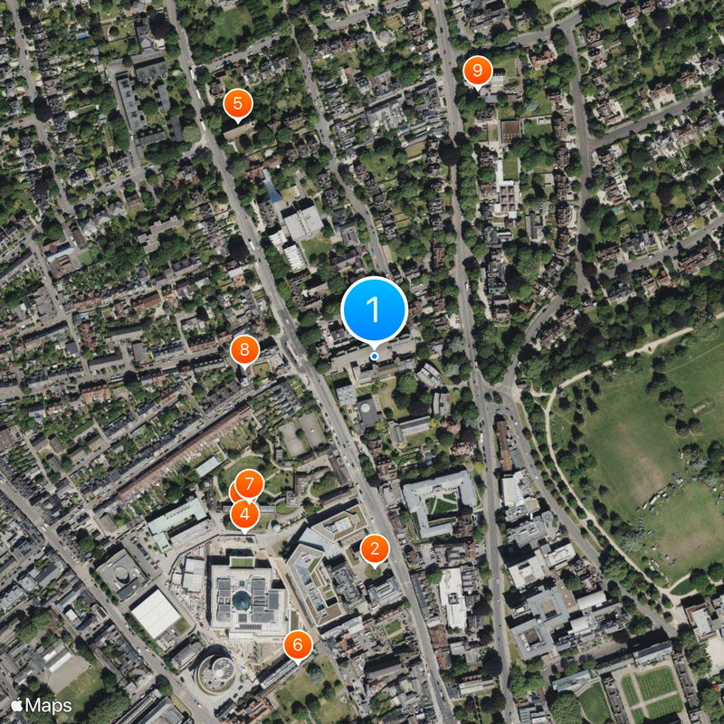 St Anne's College Map