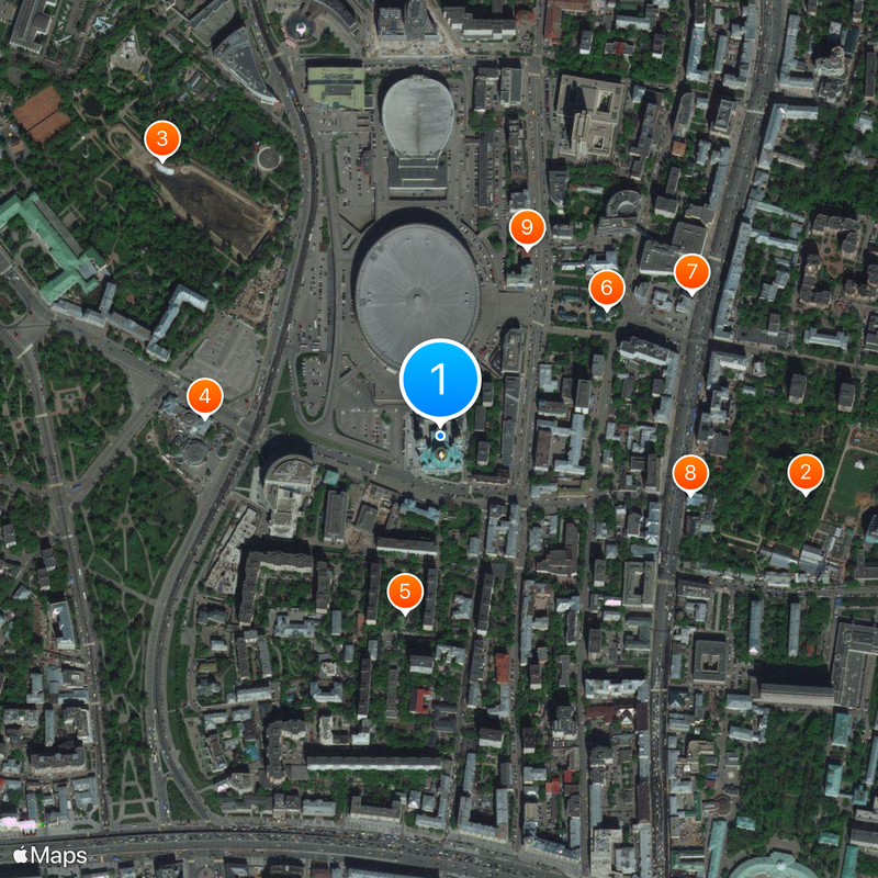 Moscow Cathedral Mosque Kaart