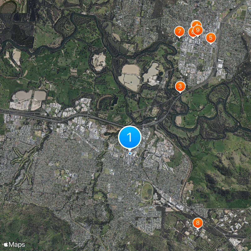 Wodonga Map