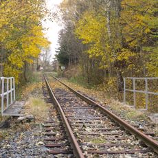 Železniční mostek přes polní cestu v Malé Morávce u hranice Nové Rudné