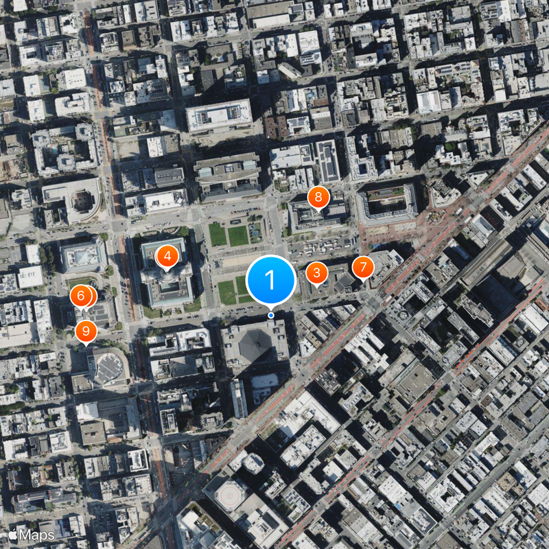 Bill Graham Civic Auditorium Mapa