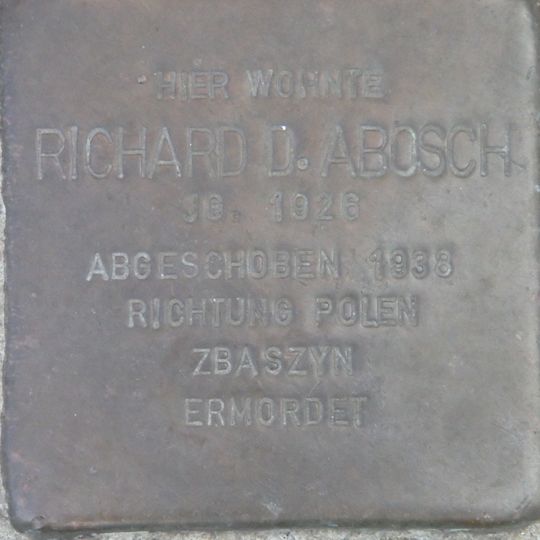 Stolperstein für Richard D. Abosch