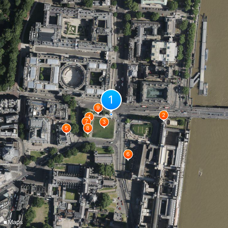 Statue of Winston Churchill Kaart