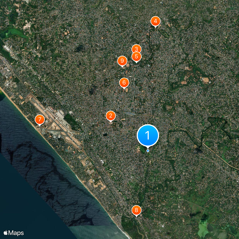 Attukal Temple Kaart