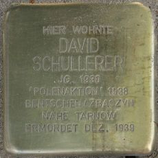 Stolperstein em memória de David Schullerer