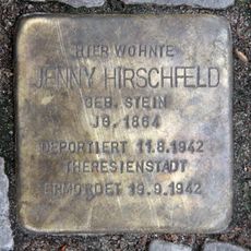 Stolperstein dedicated to Jenny Hirschfeld
