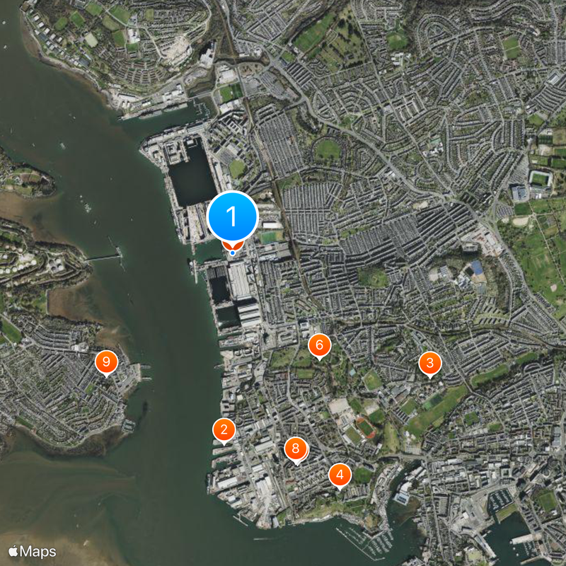 HMNB Devonport Map