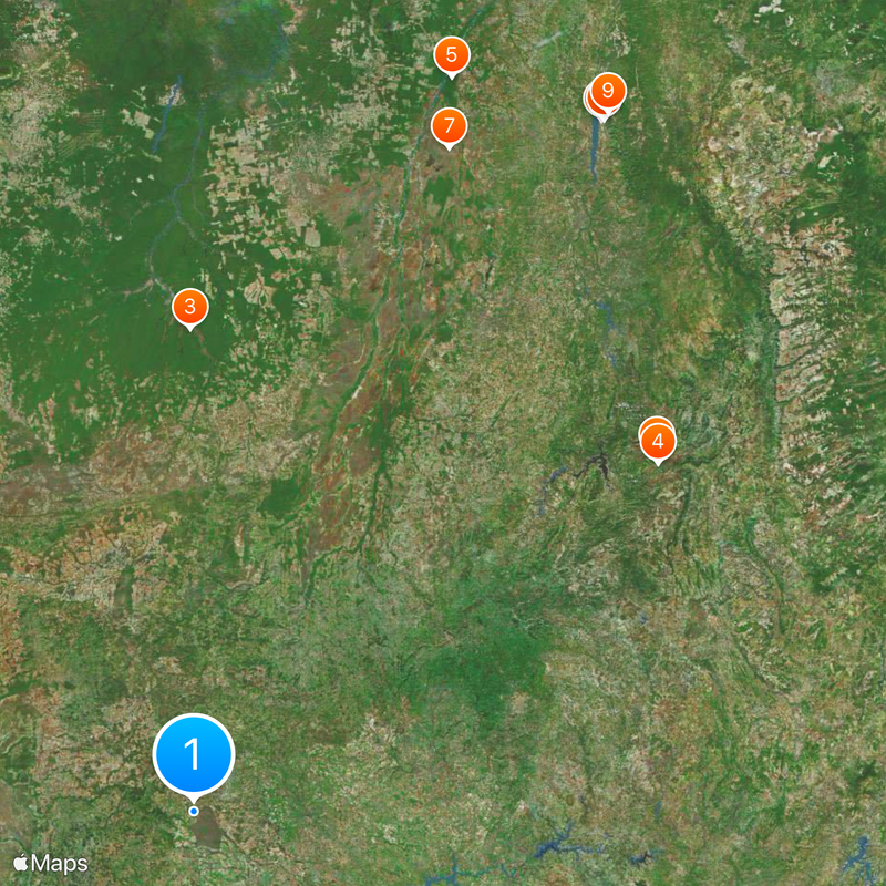 Araguaia River Map