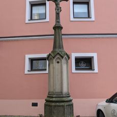 Wayside cross in Kostelní street