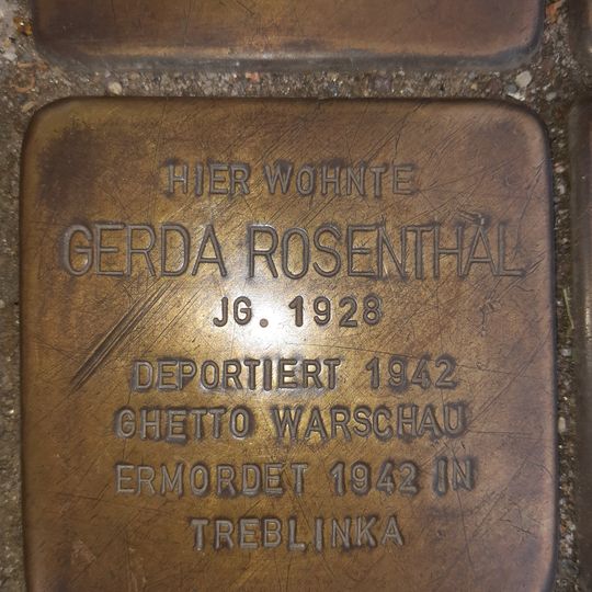 Stolperstein für Gerda Rosenthal