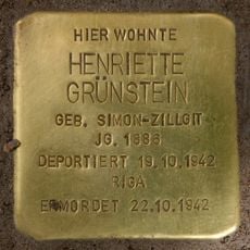 Stolperstein en memoria de Henriette Grünstein