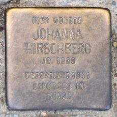 Stolperstein dedicated to Johanna Hirschberg