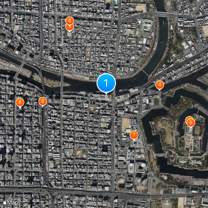 Temmabashi Station Map