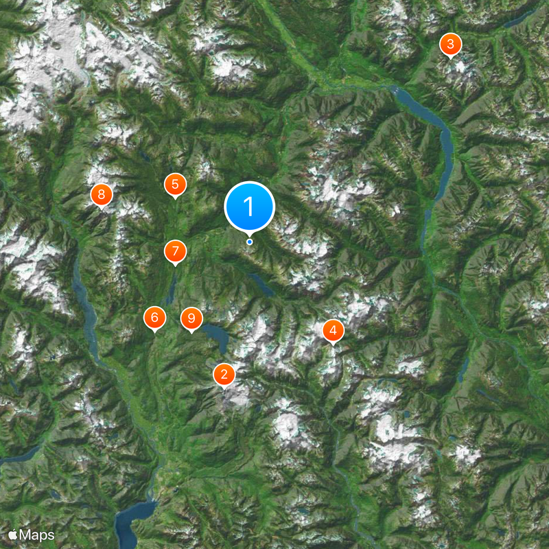 Peak 2 Peak Gondola Mapa