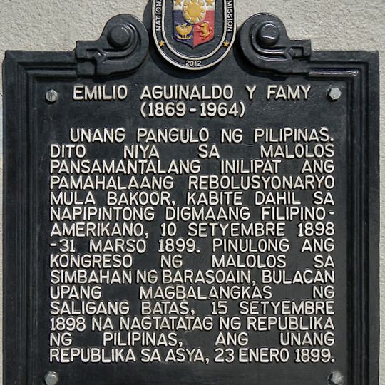 Emilio Aguinaldo y Famy historical marker