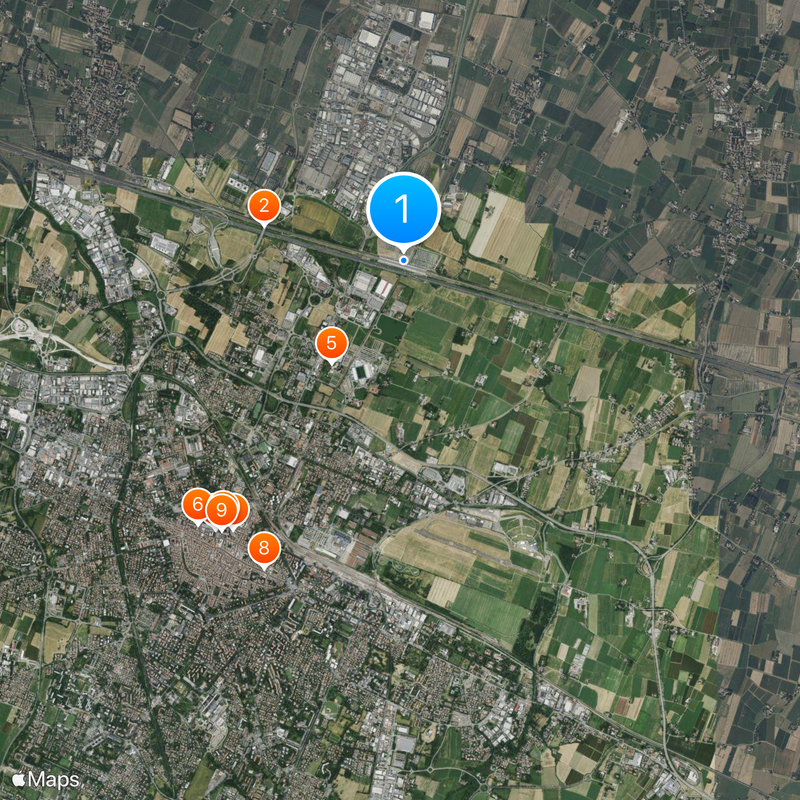 Reggio Emilia AV Mediopadana railway station Map