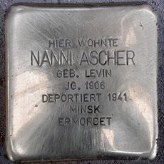 Stolperstein en memoria de Nanni Ascher